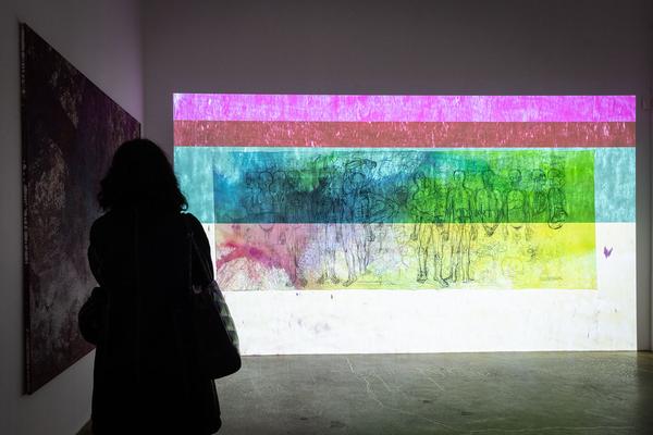 VIENNA ART WEEK / Nitsch Foundation: Synästhesieraum des O.M.Theaters (23.11.2022) Foto: eSeL.at - Lorenz Seidler Foto: eSeL Lorenz Seidler