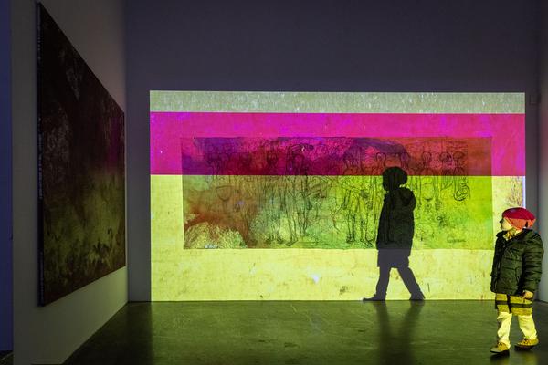 VIENNA ART WEEK / Nitsch Foundation: Synästhesieraum des O.M.Theaters (23.11.2022) Foto: eSeL.at - Lorenz Seidler Foto: eSeL Lorenz Seidler