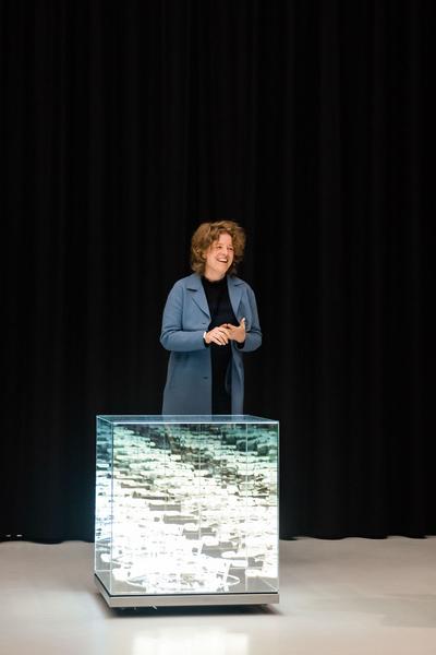 Universität für angewandte Kunst / Die Angewandte: Brigitte Kowanz. Beyond Words (Expositur Vordere Zollamtsstraße, 22.3.2023) Foto: eSeL.at - Joanna Pianka Foto: eSeL.at - Joanna Pianka