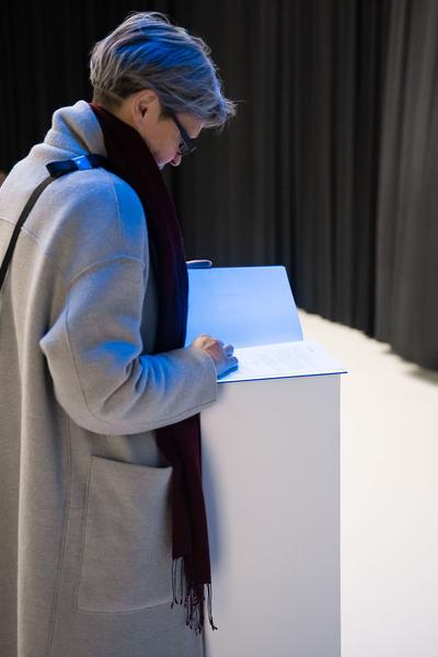 Universität für angewandte Kunst / Die Angewandte: Brigitte Kowanz. Beyond Words (Expositur Vordere Zollamtsstraße, 22.3.2023) Foto: eSeL.at - Joanna Pianka Foto: eSeL.at - Joanna Pianka