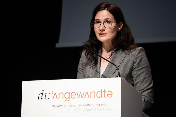 Universität für angewandte Kunst / Die Angewandte: Brigitte Kowanz. Beyond Words (Expositur Vordere Zollamtsstraße, 22.3.2023) Foto: eSeL.at - Joanna Pianka Foto: eSeL.at - Joanna Pianka