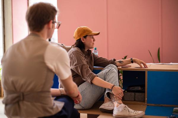 Kunst Haus Wien CLOSE/d: "Bestimmt Unbestimmt" Workshop mit Simon Brugner (21.7.2023) Foto: eSeL.at - Christian Tietge Foto: eSeL.at - Christian Tietge