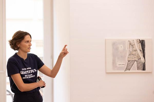 Galerie nächst St. Stephan Rosemarie Schwarzwälder: Gritli Faulhaber, Brian O’Doherty, Mia Sanchez - curated by Roman Kurzmeyer (12.9. - 14.10.2023) Foto: eSeL.at - Lorenz Seidler Foto: eSeL Lorenz Seidler