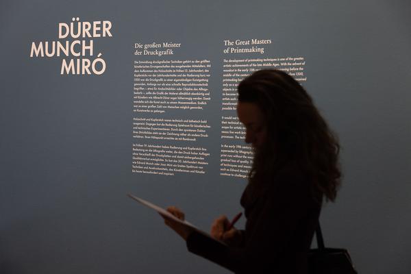 Albertina: Dürer, Munch, Miró - The great masters of printmaking (27.1. - 14.5.2023) Foto: eSeL.at - Lorenz Seidler Foto: eSeL Lorenz Seidler
