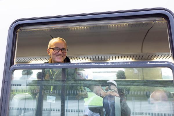 Festival der Regionen 2023: "Höchste Eisenbahn" Eröffnung FdR*ZUG (Linz > Horní Dvořiště, 23.6.2023) Foto: eSeL.at - Lorenz Seidler Foto: eSeL Lorenz Seidler