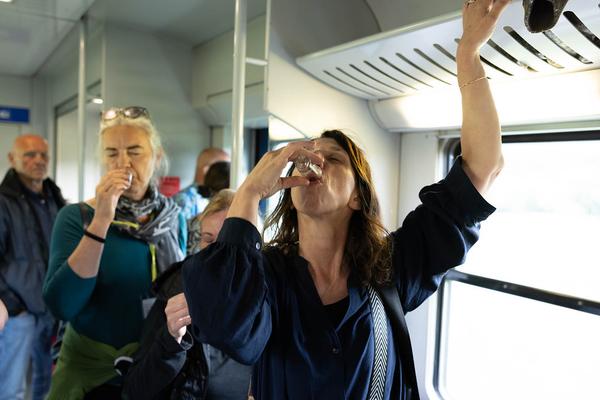 Festival der Regionen 2023: "Höchste Eisenbahn" Eröffnung FdR*ZUG (Linz > Horní Dvořiště, 23.6.2023) Foto: eSeL.at - Lorenz Seidler Foto: eSeL Lorenz Seidler
