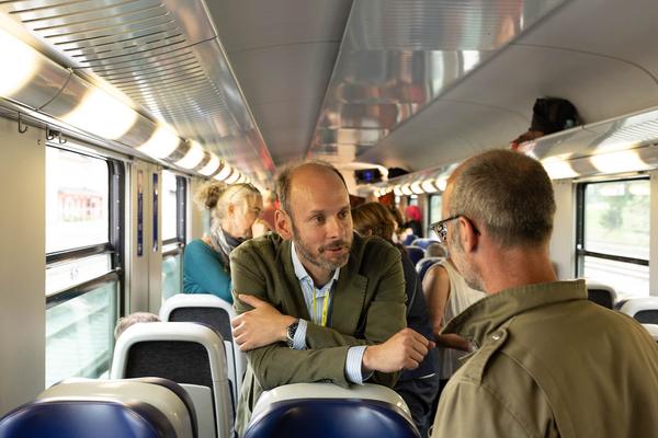 Festival der Regionen 2023: "Höchste Eisenbahn" Eröffnung FdR*ZUG (Linz > Horní Dvořiště, 23.6.2023) Foto: eSeL.at - Lorenz Seidler Foto: eSeL Lorenz Seidler