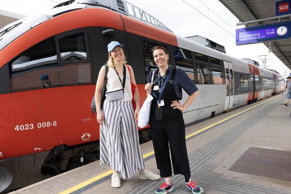 Festival der Regionen 2023: "Höchste Eisenbahn" Eröffnung (Fahrt Linz > Steyregg, 23.6..2023) Foto: eSeL.at - Lorenz Seidler Foto: eSeL Lorenz Seidler