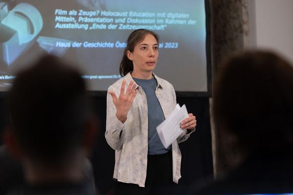 Haus der Geschichte Österreich: Film als Zeuge? Holocaust Education mit digitalen Mitteln (3.5.2023) Foto: eSeL.at - Lorenz Seidler Foto: eSeL Lorenz Seidler