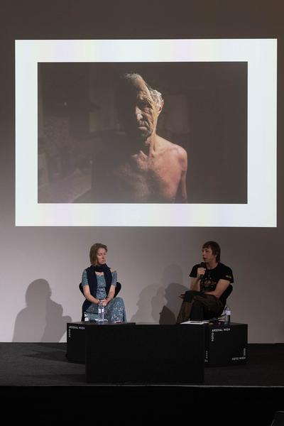 FOTO WIEN: Opening Days. The Politics of Images: Frontlinien. Panel mit Sasha Kurmaz (MQ, 2.6.2023) Foto: eSeL.at - Lorenz Seidler Foto: eSeL Lorenz Seidler