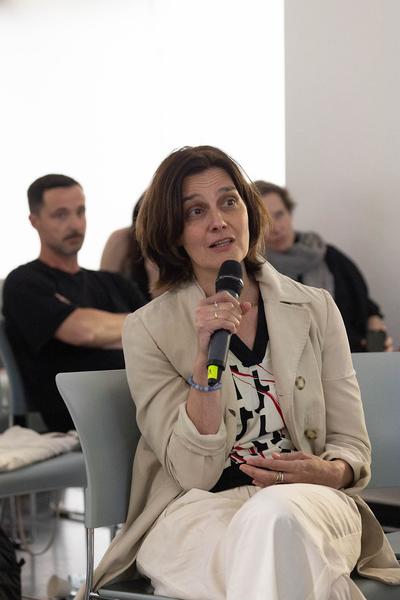 FOTO WIEN: Opening Days. The Politics of Images: Frontlinien. Panel mit Sasha Kurmaz (MQ, 2.6.2023) Foto: eSeL.at - Lorenz Seidler Foto: eSeL Lorenz Seidler