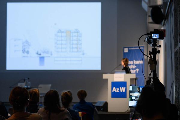 Az W Architekturzentrum Wien: Symposium Gemeinsam Haushalten (12.10.2023) Foto: eSeL.at - Joanna Pianka Foto: Joanna Pianka