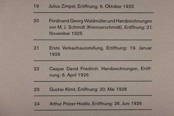Galerie nächst St. Stephan: Grünangergasse 1 - Otto Kallir und die Neue Galerie in zeithistorischen Dokumenten 1923–1954 (10.11.2023 - 20.1.2024) Foto: eSeL.at - Lorenz Seidler Foto: eSeL Lorenz Seidler