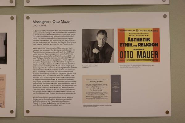 Galerie nächst St. Stephan: Grünangergasse 1 - Otto Kallir und die Neue Galerie in zeithistorischen Dokumenten 1923–1954 (10.11.2023 - 20.1.2024) Foto: eSeL.at - Lorenz Seidler Foto: eSeL Lorenz Seidler