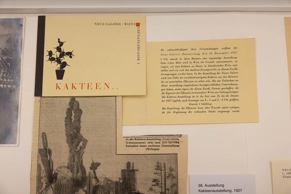 Galerie nächst St. Stephan: Grünangergasse 1 - Otto Kallir und die Neue Galerie in zeithistorischen Dokumenten 1923–1954 (10.11.2023 - 20.1.2024) Foto: eSeL.at - Lorenz Seidler Foto: eSeL Lorenz Seidler