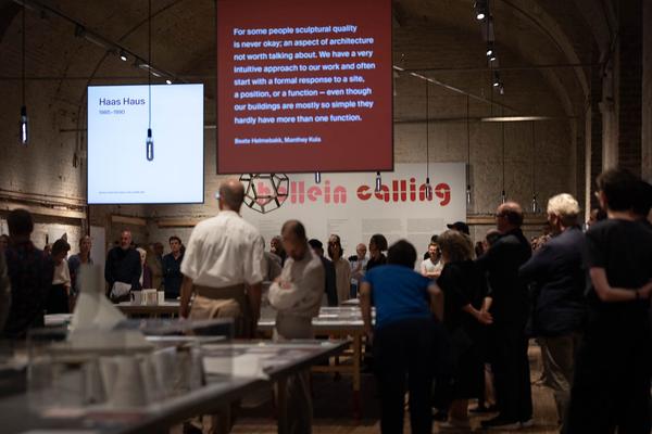 Architekturzentrum Wien: Hollein Calling. Architektonische Dialoge (Eröffnung, 20.9.2023 - 12.2.2024) Foto: eSeL.at - Lorenz Seidler Foto: eSeL Lorenz Seidler