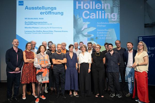 Architekturzentrum Wien: Hollein Calling. Architektonische Dialoge (Eröffnung, 20.9.2023 - 12.2.2024) Foto: eSeL.at - Lorenz Seidler Foto: eSeL Lorenz Seidler