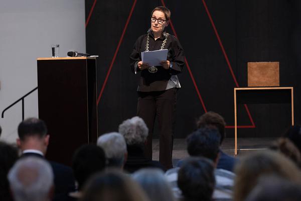 Universität für Angewandte Kunst: Inauguration Rektorin Petra Schaper Rinkel (2.10.2023) Foto: eSeL.at - Lorenz Seidler Foto: eSeL Lorenz Seidler