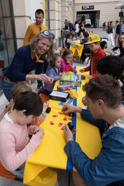 MuseumsQuartier Wien: White Castle  "schauSPIEL testSPIEL" @ KinderKulturParcours 2023 (6.5.2023) Foto: eSeL.at - Lorenz Seidler Foto: eSeL Lorenz Seidler