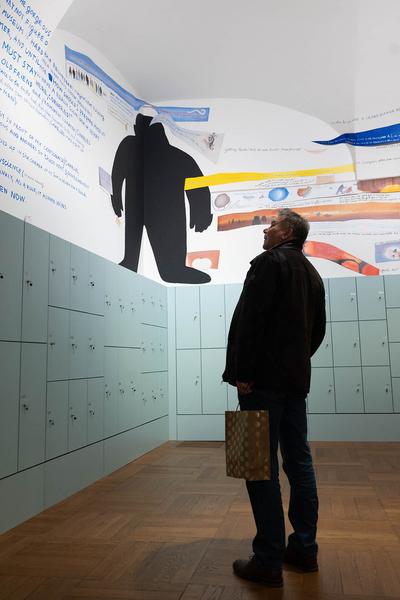 Nedko Solakov: A Cornered Solo Show #3 (with Charles Esche as my artistic conscience)  (24.11.2023 - 19.6.2024) Foto: eSeL.at - Lorenz Seidler Foto: eSeL Lorenz Seidler