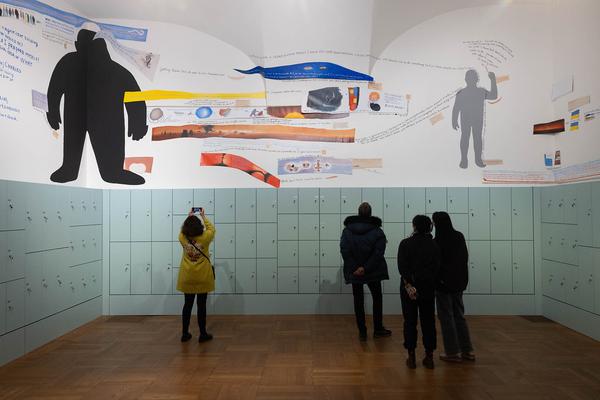 Nedko Solakov: A Cornered Solo Show #3 (with Charles Esche as my artistic conscience)  (24.11.2023 - 19.6.2024) Foto: eSeL.at - Lorenz Seidler Foto: eSeL Lorenz Seidler