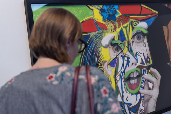 Sammlung Verbund: ORLAN - Six Decades (22.3. - 30.6.2023, Vertikale Galerie) Foto: eSeL.at - Lorenz Seidler Foto: eSeL Lorenz Seidler