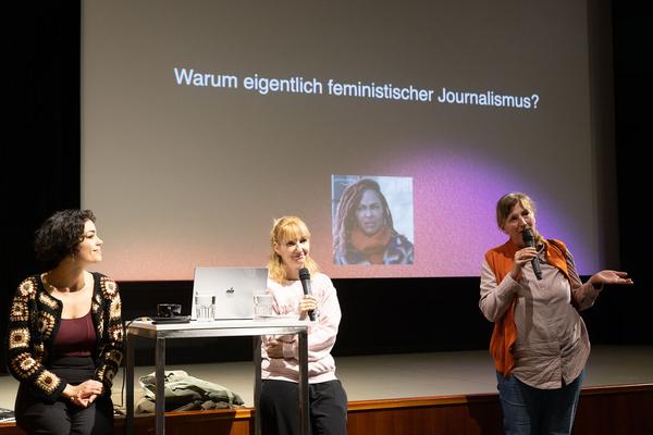 Belvedere 21: Queerfeministische Aktionswoche - Missy Magazine Vortrag „Feministisches Schreiben“ (14.3.2023) Foto: eSeL.at - Lorenz Seidler Foto: eSeL Lorenz Seidler