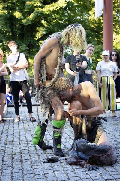 Belvedere 21: Queering the Belvedere: Valentino Skarwan & Andrius Mulokas (29.6.2023) Foto: eSeL.at - Lorenz Seidler Foto: eSeL Lorenz Seidler