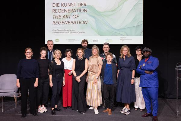 MuseumsQuartier Wien / BMEIA: Salon Zukunftskultur "Die Kunst der Regeneration" (Arena 21, 5.9.2023) Foto: eSeL.at - Lorenz Seidler Foto: eSeL Lorenz Seidler