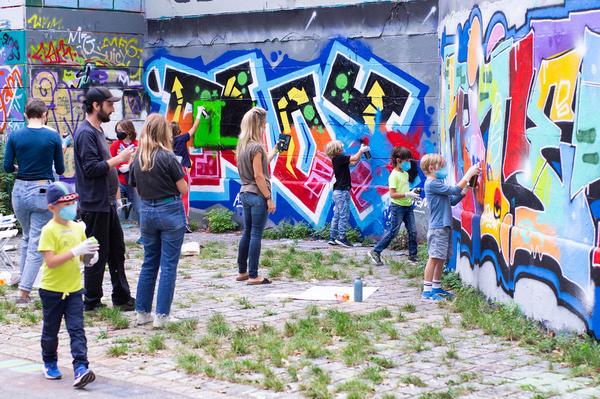 Vienna Design Week: Graffiti Workshop (30.9.2023) Foto: eSeL.at - Christian Tietge Foto: eSeL.at - Christian Tietge