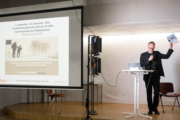 IG Architektur / ÖGFA: Vom Bau zum Umbau. Ein Symposium zur Bauwende (Alte WU, 24.11.23) Foto: eSeL.at - Joanna Pianka Foto: Joanna Pianka