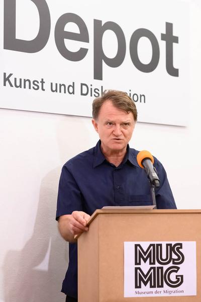 WIENWOCHE 2023: Wer hat Angst vor dem Museum der Migration? (Depot, 21.9.23) Foto: eSeL.at - Joanna Pianka Foto: eSeL.at - Joanna Pianka