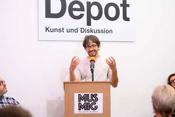 WIENWOCHE 2023: Wer hat Angst vor dem Museum der Migration? (Depot, 21.9.23) Foto: eSeL.at - Joanna Pianka Foto: eSeL.at - Joanna Pianka