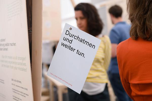 Architekturzentrum Wien: Zwischen Kosten­schätzung, Mutter­milch und Bau­wende. Positionen unserer Generation (5.10. – 20.11.2023 ) Foto: eSeL.at - Joanna Pianka Foto: eSeL.at - Joanna Pianka