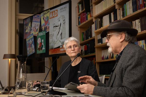 Sigmund Freud Museum: Art Spiegelman im Gespräch "Comics, Violence and Psychoanalysis" (22.2.2024) Foto: eSeL.at - Lorenz Seidler Foto: eSeL Lorenz Seidler