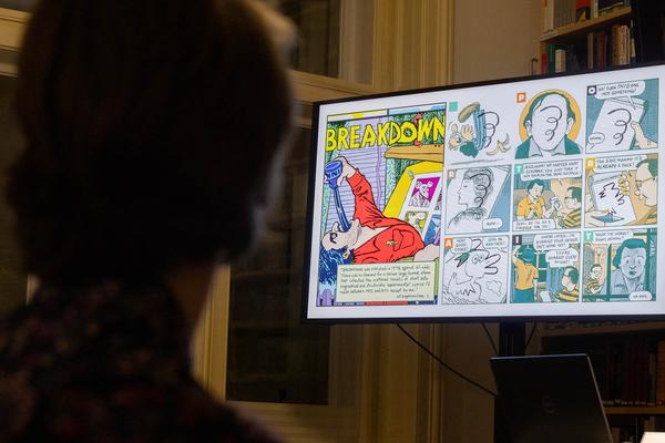 Sigmund Freud Museum: Art Spiegelman im Gespräch "Comics, Violence and Psychoanalysis" (22.2.2024) Foto: eSeL.at - Lorenz Seidler Foto: eSeL Lorenz Seidler