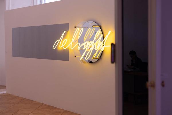 Galerie Krinzinger: Brigitte Kowanz "remember the future" (21.3. - 18.5.2024) Foto: eSeL.at - Lorenz Seidler Foto: eSeL Lorenz Seidler