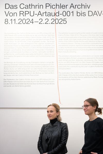 Akademie der bildenden Künste Wien: Das Cathrin Pichler Archiv - Buchpräsentation (Exhibit Galerie, 07.11.2024) Foto: eSeL.at - Joanna Pianka