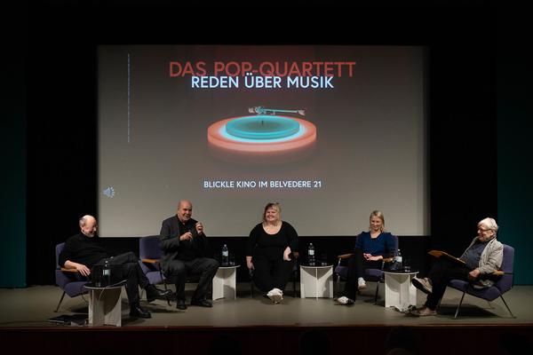 Das Pop-Quartett – Reden über Musik (Belvedere 21, 26.11.2024) Foto: eSeL.at - Lorenz Seidler