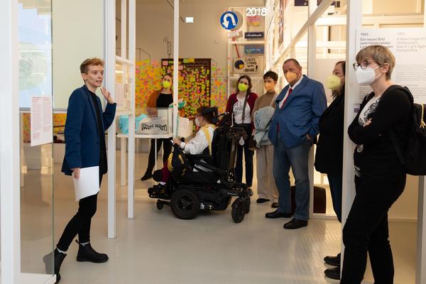 Disability History Project. Führung  (Haus der Geschichte Österreich, 8.10.2024) Foto: eSeL.at - Lorenz Seidler