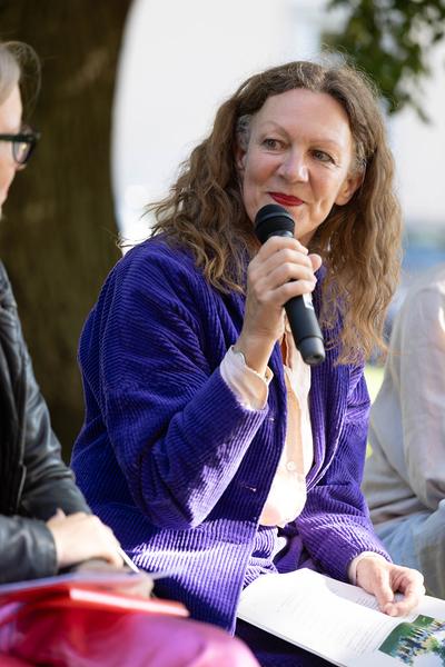 Präsentation: Außenraumskulpturen am KinderKunstLabor von Andrea Maurer &amp; Irene und Christine Hohenbüchler (20.9.2024) Foto: eSeL.at - Lorenz Seidler