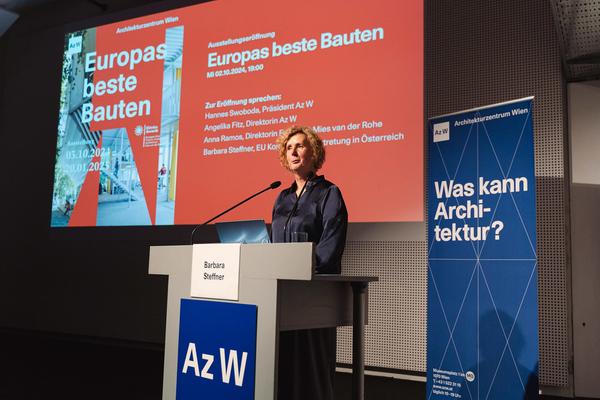 Eröffnung &quot;Europas beste Bauten&quot; Mies van der Rohe Award 2024 (Architekturzentrum Wien, 2.10.2024) Foto: eSeL.at - Robert Puteanu