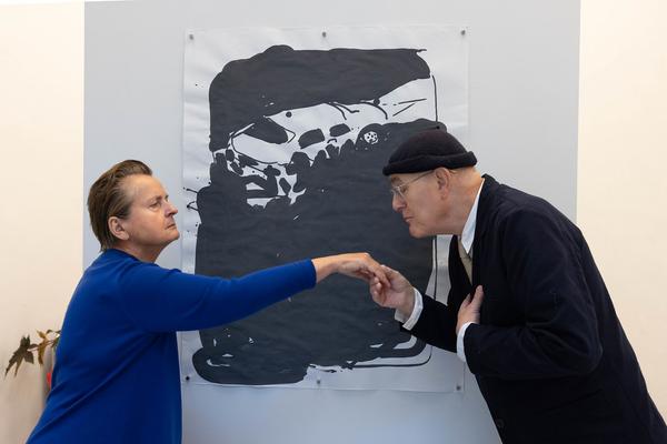 Christine König Galerie - Chapter III: Humphrey Ocean x "Joe Gould’s Secret" by Joseph Mitchell (13.9. - 19.10.2024) Foto: eSeL.at - Lorenz Seidler