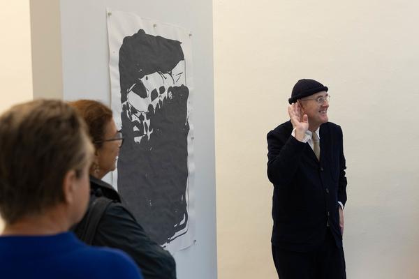 Christine König Galerie - Chapter III: Humphrey Ocean x "Joe Gould’s Secret" by Joseph Mitchell (13.9. - 19.10.2024) Foto: eSeL.at - Lorenz Seidler