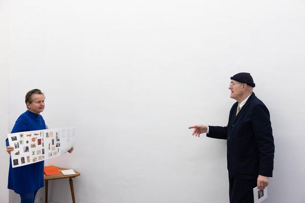 Christine König Galerie - Chapter III: Humphrey Ocean x "Joe Gould’s Secret" by Joseph Mitchell (13.9. - 19.10.2024) Foto: eSeL.at - Lorenz Seidler