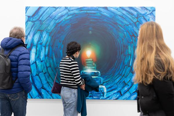 VIENNA ART WEEK Gallery Tour: Louisa Gagliardi "Whereabouts" (Galerie Eva Presenhuber, 9.11.2024) Foto: eSeL.at - Lorenz Seidler