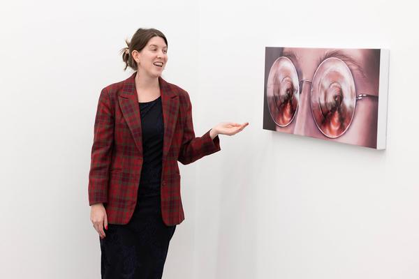 VIENNA ART WEEK Gallery Tour: Louisa Gagliardi "Whereabouts" (Galerie Eva Presenhuber, 9.11.2024) Foto: eSeL.at - Lorenz Seidler