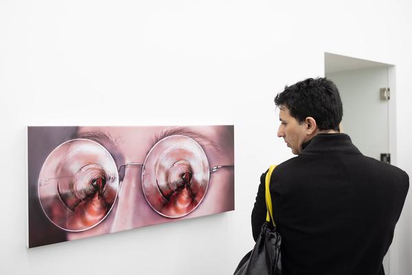 VIENNA ART WEEK Gallery Tour: Louisa Gagliardi "Whereabouts" (Galerie Eva Presenhuber, 9.11.2024) Foto: eSeL.at - Lorenz Seidler