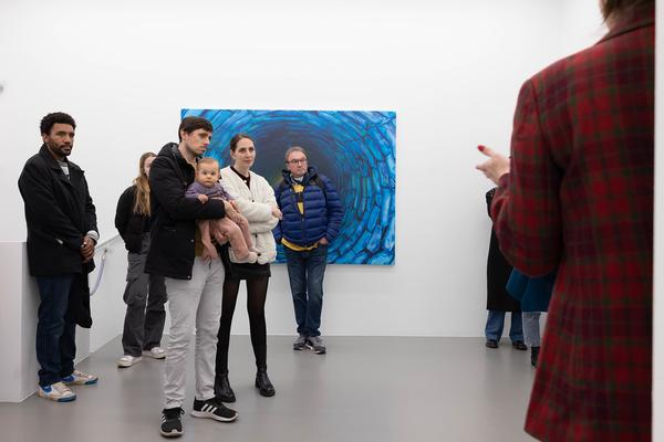 VIENNA ART WEEK Gallery Tour: Louisa Gagliardi "Whereabouts" (Galerie Eva Presenhuber, 9.11.2024) Foto: eSeL.at - Lorenz Seidler