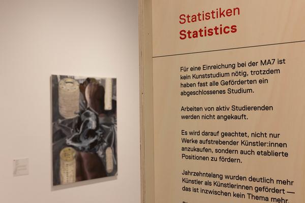 &quot;Gekauft! Und dann?&quot; Neues aus der Kunstsammlung der Stadt Wien 2018-2023 (Wien Museum MUSA, 26.9.2024 - 23.2.2025) Foto: eSeL.at - Lorenz Seidler